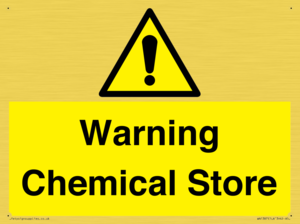 Warning Chemical Store